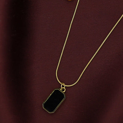 Reversible Black And White Pendant Necklace