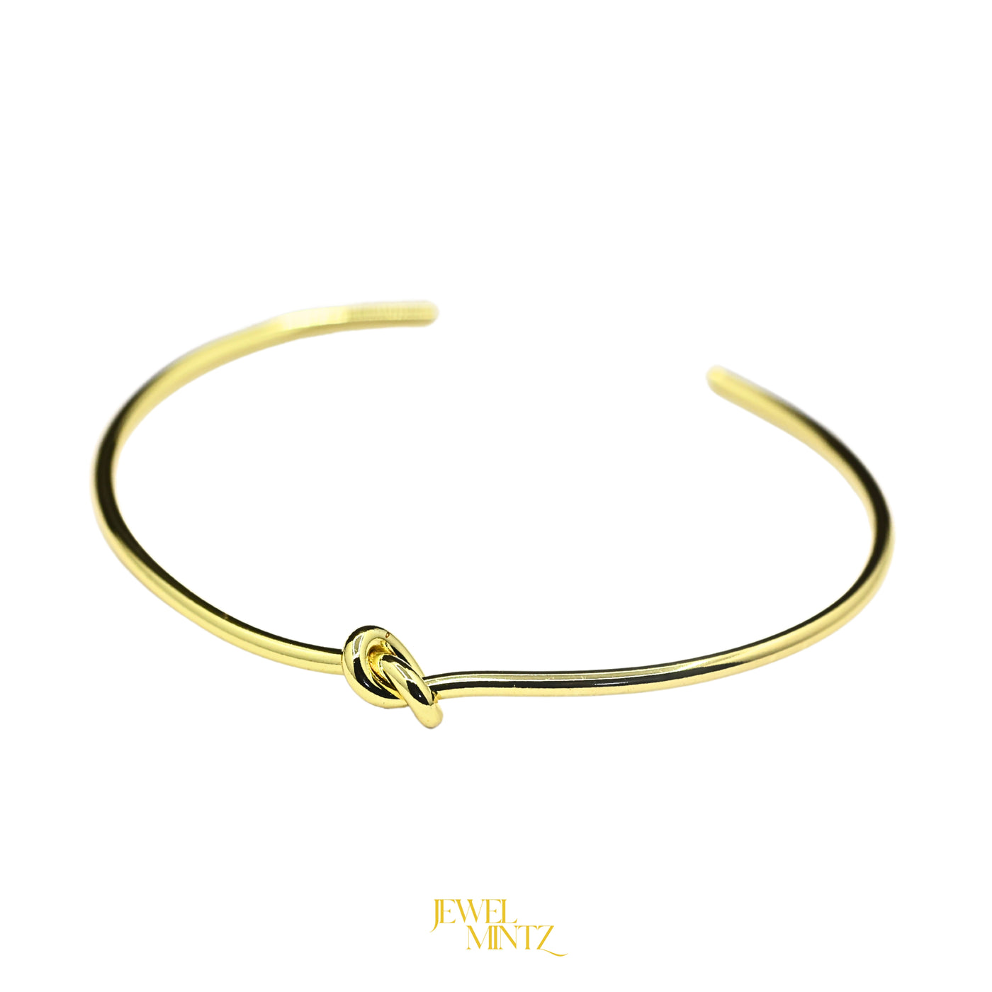 Minimalist Anti-Tarnish Gold Knot Bracelet for Women – Adjustable & Elegant | Jewel Mintz
