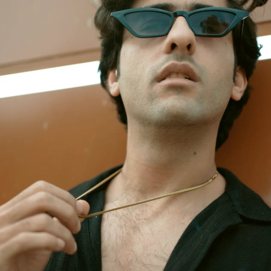 Luxury Gold Plated 3D Snake Chain Necklace For Men (21.5 Inch)