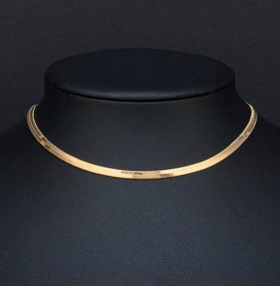 Luxury Gold Plated 3D Snake Chain Necklace For Men (21.5 Inch)