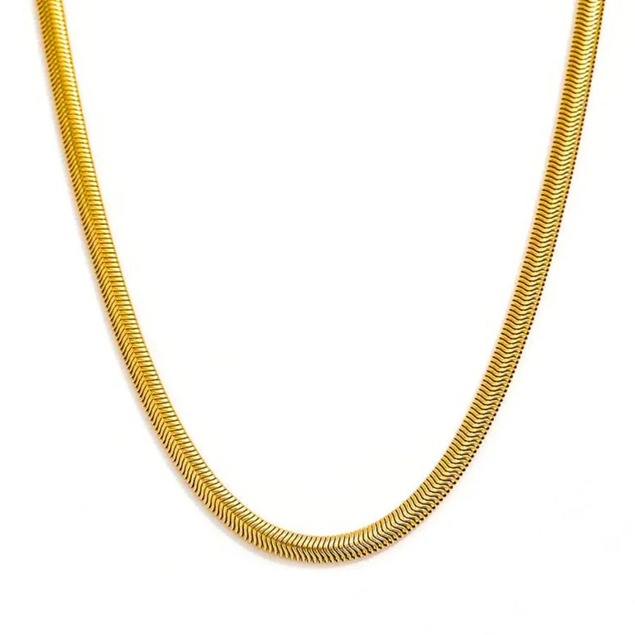 Luxury Gold Plated 3D Snake Chain Necklace For Men (21.5 Inch)